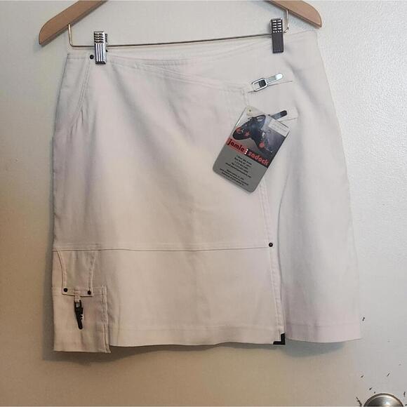 Jamie Sadock Dresses & Skirts - Jamie Sadock Sugar White Skort with Zipper Details